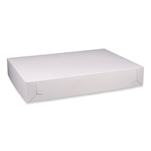 Image of SCT® Bakery Boxes, Standard, 26 X 18.5 X 4, White, Paper, 50/carton