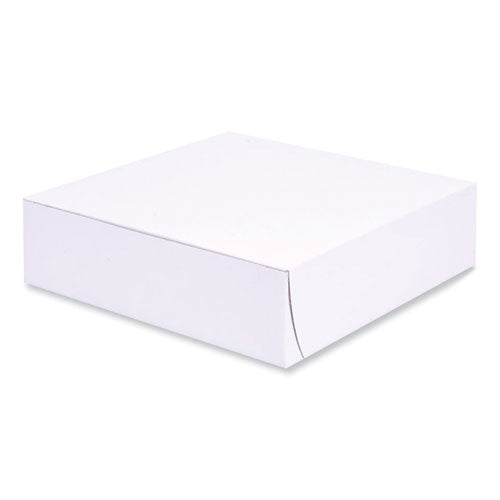 Image of SCT® Bakery Boxes, Standard, 9 X 9 X 2.5, White, Paper, 250/carton