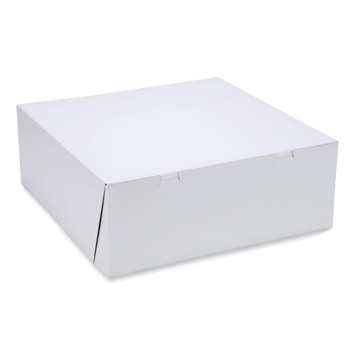Image of SCT® Bakery Boxes, Standard, 16 X 16 X 6, White, Paper, 50/carton