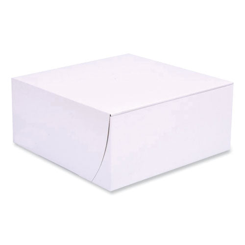Image of SCT® Bakery Boxes, Standard, 9 X 9 X 4, White, Paper, 200/carton