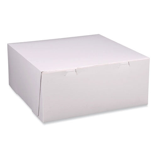 Image of SCT® Bakery Boxes, Standard, 12 X 12 X 5, White, Paper, 100/carton