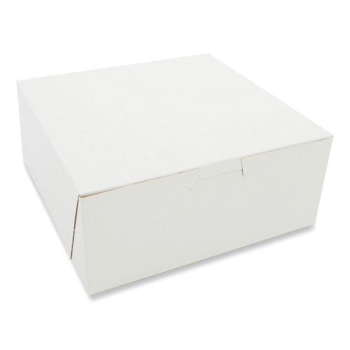 Image of SCT® Bakery Boxes, Standard, 7 X 7 X 3, White, Paper, 250/carton