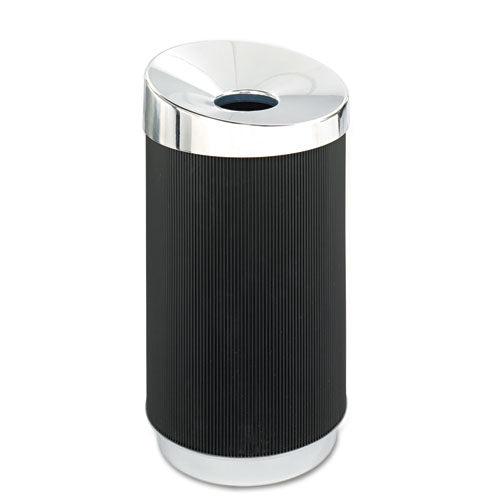 Image of Safco® At-Your-Disposal Vertex Receptacle, 38 gal, Polyethylene, Black