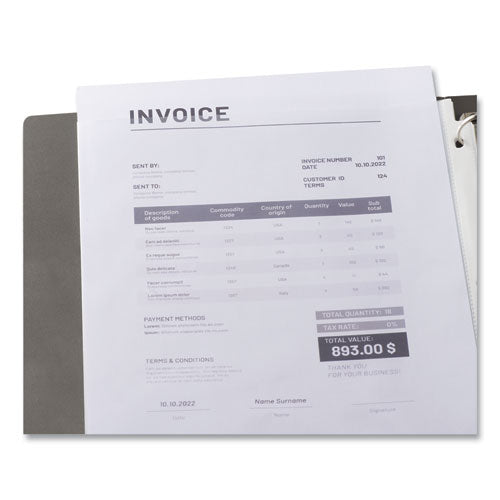 Image of Universal® Top-Load Poly Sheet Protectors, Heavy Gauge, Clear, 50/pack