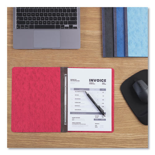 Image of Universal® Pressboard Report Cover, Two-Piece Prong Fastener, 3" Capacity, 8.5 X 11, Black/black