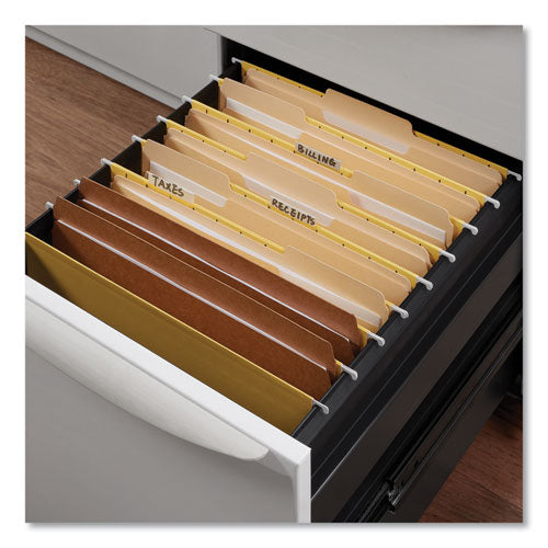 Image of Universal® Reinforced Kraft Top Tab File Folders, Straight Tabs, Letter Size, 0.75" Expansion, Brown, 100/Box