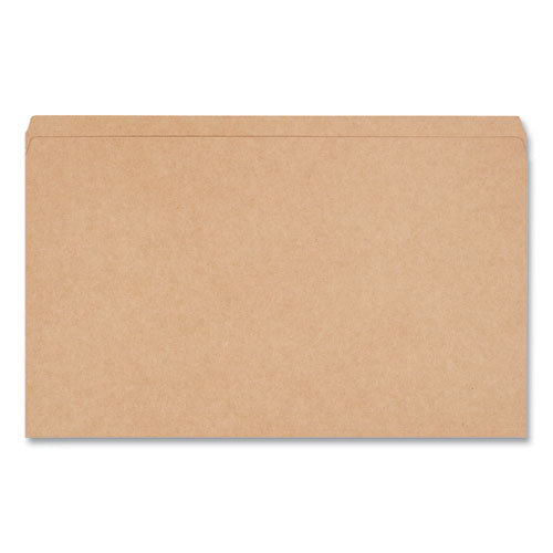 Image of Universal® Reinforced Kraft Top Tab File Folders, Straight Tabs, Legal Size, 0.75" Expansion, Brown, 100/Box
