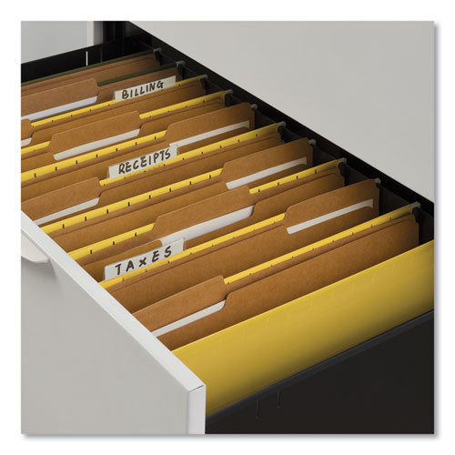 Image of Universal® Reinforced Kraft Top Tab File Folders, 1/3-Cut Tabs: Assorted, Legal Size, 0.75" Expansion, Brown, 100/Box