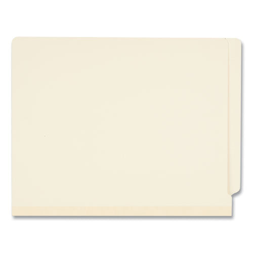 Image of Universal® Six-Section Manila End Tab Classification Folders, 2" Expansion, 2 Dividers, 6 Fasteners, Letter Size, Manila, 10/Box