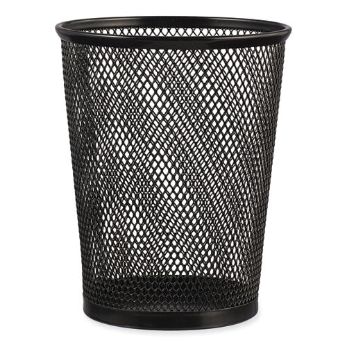 Image of Universal® Jumbo Steel Mesh Pencil Cup, 4.38" Diameter x 5.38"h, Black