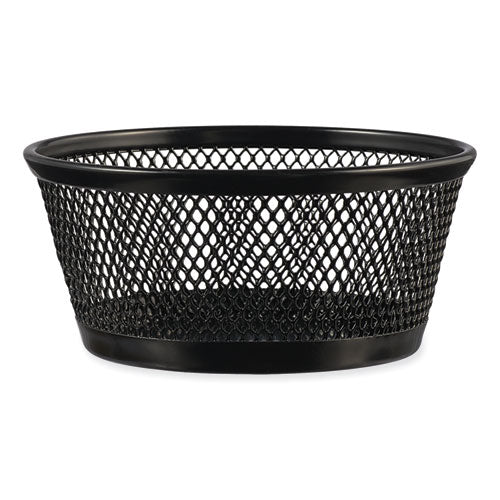 Image of Universal® Jumbo Mesh Storage Dish, 4.38" Diameter x 2"h, Black