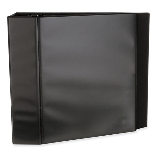 Image of Universal® Slant D-Ring View Binder, 3 Rings, 4" Capacity, 11 x 8.5, Black