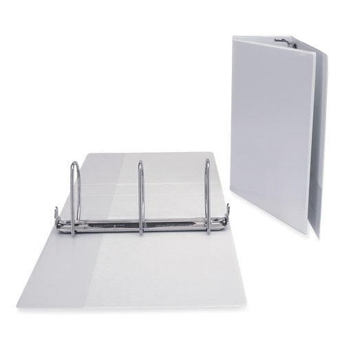 Image of Universal® Slant D-Ring View Binder, 3 Rings, 5" Capacity, 11 x 8.5, White
