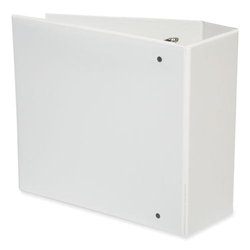 Image of Universal® Slant D-Ring View Binder, 3 Rings, 5" Capacity, 11 x 8.5, White