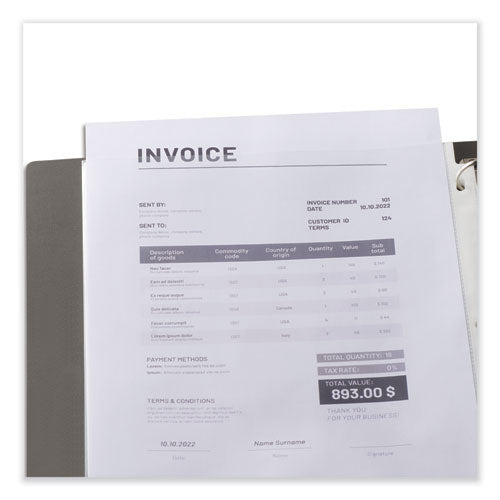 Image of Universal® Standard Sheet Protector, Standard, 8.5 x 11, Clear, 200/Box