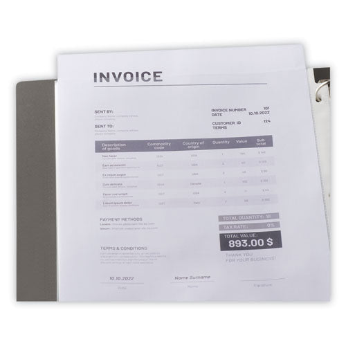 Image of Universal® Top-Load Poly Sheet Protectors, Nonglare, Economy, Letter, 200/box