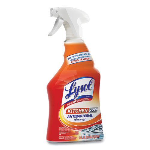 Image of LYSOL® Brand Kitchen Pro Antibacterial Cleaner, Citrus Scent, 22 Oz Spray Bottle