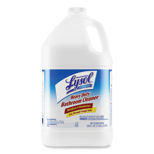 Image of Professional LYSOL® Brand Disinfectant Heavy-Duty Bathroom Cleaner Concentrate, Fresh Lime, 1 gal Bottle