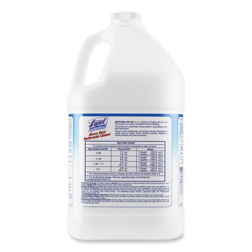 Image of Professional LYSOL® Brand Disinfectant Heavy-Duty Bathroom Cleaner Concentrate, Fresh Lime, 1 gal Bottle