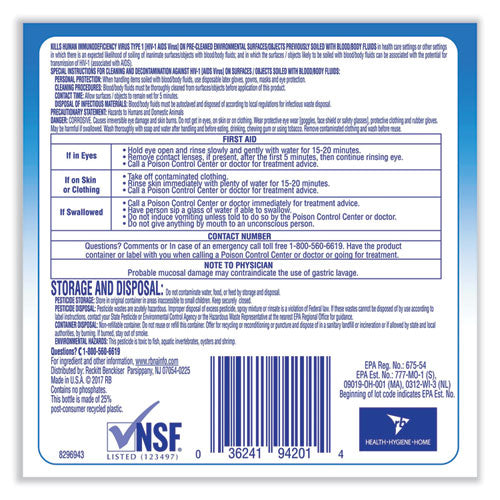 Image of Professional LYSOL® Brand Disinfectant Heavy-Duty Bathroom Cleaner Concentrate, Fresh Lime, 1 gal Bottle
