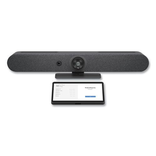 Image of Logitech® Rally Bar Mini and Tap IP Bundle, 1920 pixels x 1080 pixels, Graphite