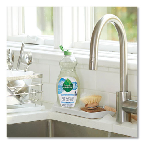 Image of Seventh Generation® Natural Dishwashing Liquid, Free and Clear, 19 oz Bottle, 6/Carton