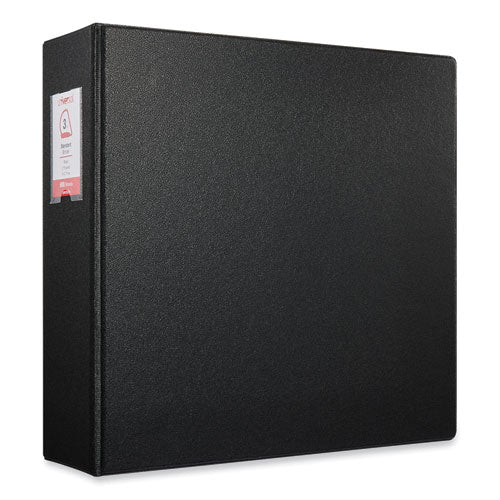 Image of Universal® Deluxe Non-View D-Ring Binder With Label Holder, 3 Rings, 3" Capacity, 11 X 8.5, Black