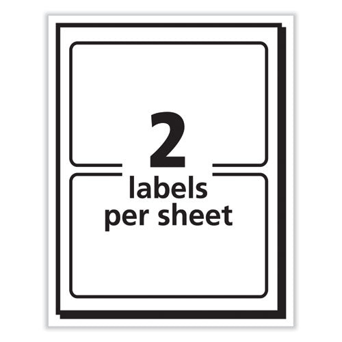 Image of Avery® Printable Adhesive Name Badges, 3.38 X 2.33, Gold Border, 100/pack