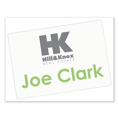 Image of Avery® Printable Adhesive Name Badges, 3.38 X 2.33, White, 100/pack