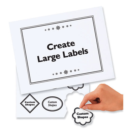 Image of Avery® Removable Multi-Use Labels, Inkjet/laser Printers, 8.5 X 11, White, 25/pack