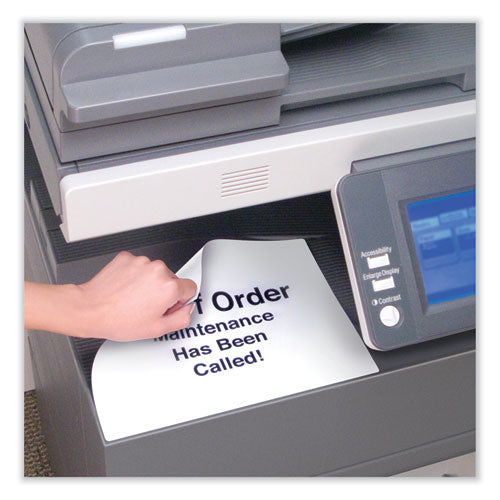 Image of Avery® Removable Multi-Use Labels, Inkjet/laser Printers, 8.5 X 11, White, 25/pack