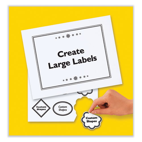 Image of Avery® Removable Multi-Use Labels, Inkjet/laser Printers, 8.5 X 11, White, 25/pack