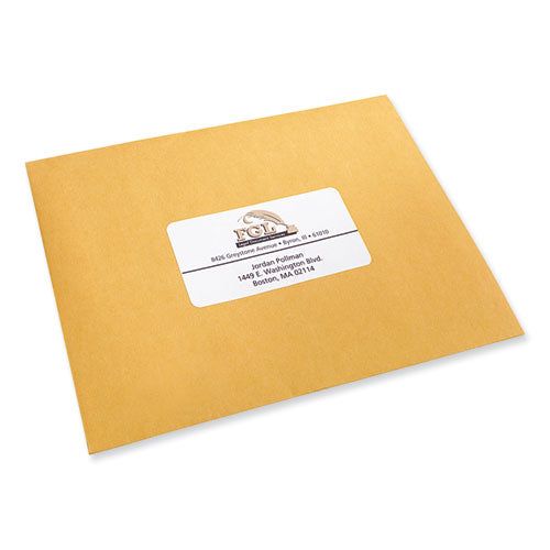 Image of PRES-a-ply® Labels, Laser Printers, 2 X 4, White, 10/sheet, 100 Sheets/box