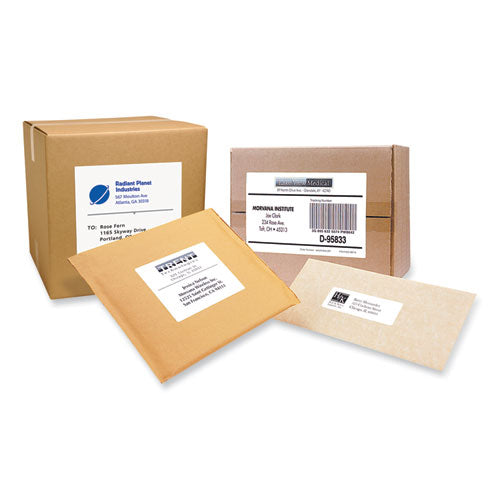 Image of PRES-a-ply® Labels, Laser Printers, 3.33 X 4, White, 6/sheet, 100 Sheets/box