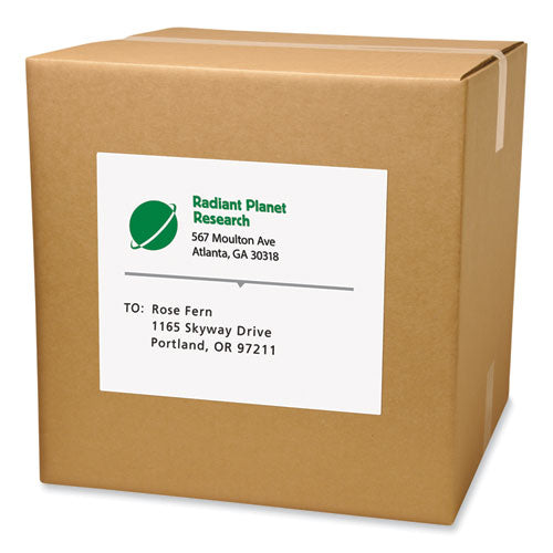 Image of PRES-a-ply® Labels, Laser Printers, 8.5 X 11, White, 100/box