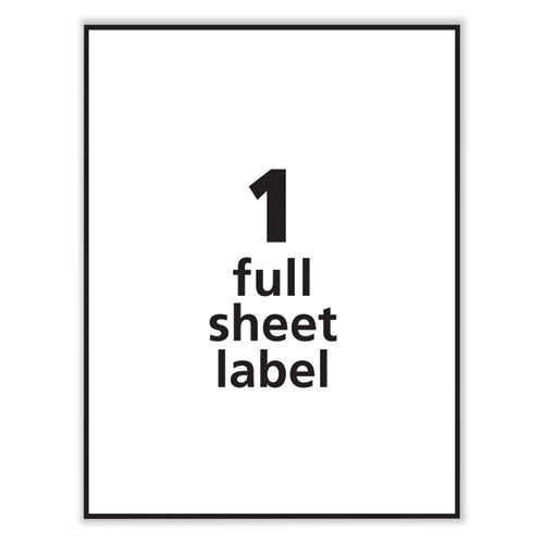 Image of PRES-a-ply® Labels, Laser Printers, 8.5 X 11, White, 100/box