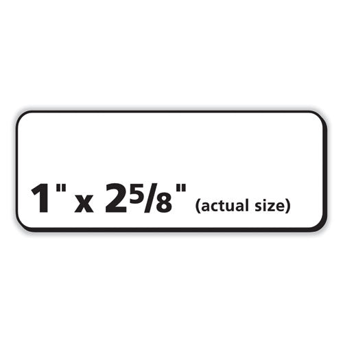 Image of PRES-a-ply® Labels, Laser Printers, 1 X 2.63, White, 30/sheet, 250 Sheets/box