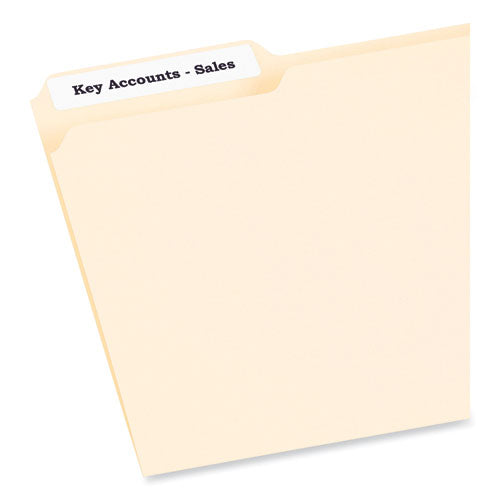 Image of PRES-a-ply® Labels, 0.66 X 3.44, White, 30/sheet, 50 Sheets/box