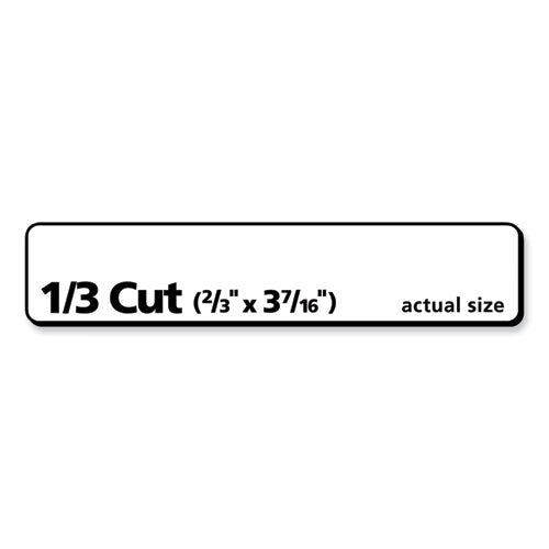 Image of PRES-a-ply® Labels, 0.66 X 3.44, White, 30/sheet, 50 Sheets/box