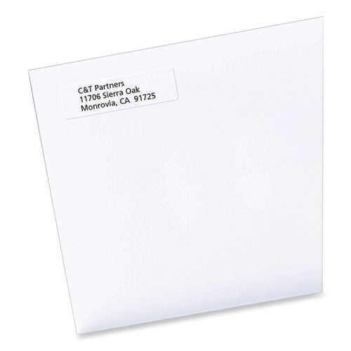 Image of PRES-a-ply® Labels, Inkjet/laser Printers, 0.5 X 1.75, White, 80/sheet, 100 Sheets/pack