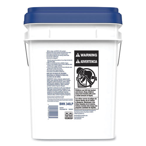 Image of Boardwalk® Powder Laundry Detergent, Low Foam, Crisp Clean Scent, 18 lb Pail