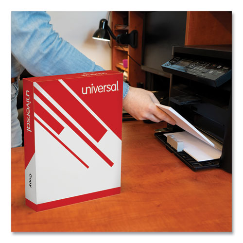 Image of Universal® Copy Paper, 92 Bright, 20 lb Bond Weight, 8.5 x 11, White, 500 Sheets/Ream, 10 Reams/Carton