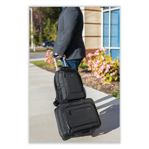 Image of Samsonite® Rolling Business Case, Fits Devices Up to 15.6", Polyester, 16.54 x 8 x 9.06, Black