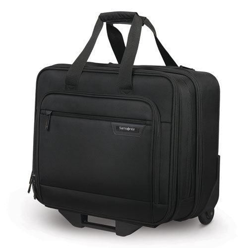 Image of Samsonite® Rolling Business Case, Fits Devices Up to 15.6", Polyester, 16.54 x 8 x 9.06, Black