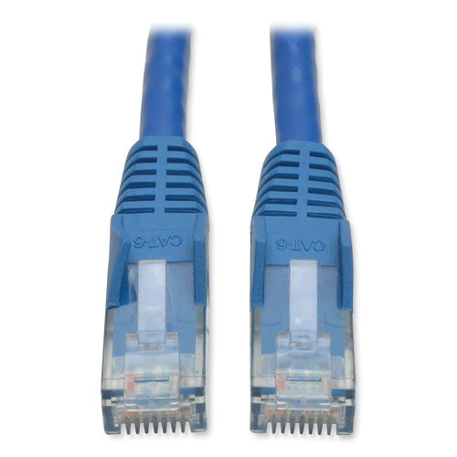 Image of Tripp Lite by Eaton CAT6 Gigabit Snagless Molded Patch Cable, 1 ft, Blue