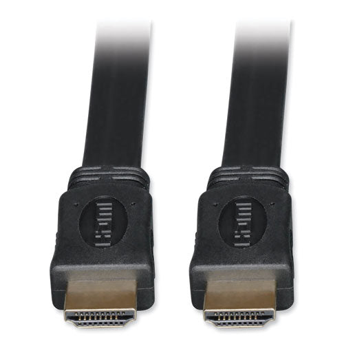 Image of Tripp Lite by Eaton High Speed HDMI Flat Cable, Ultra HD 4K, Digital Video with Audio (M/M), 6 ft, Black