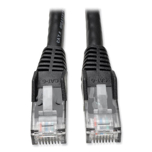 Image of Tripp Lite by Eaton CAT6 Gigabit Snagless Molded Patch Cable, 1 ft, Black