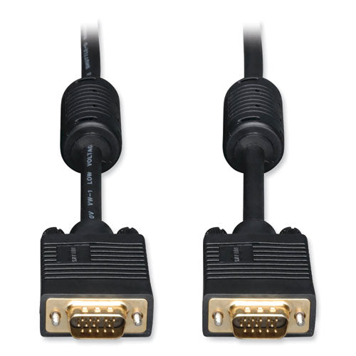 Image of Tripp Lite by Eaton VGA Coaxial High-Resolution Monitor Cable with RGB Coaxial, 6 ft, Black