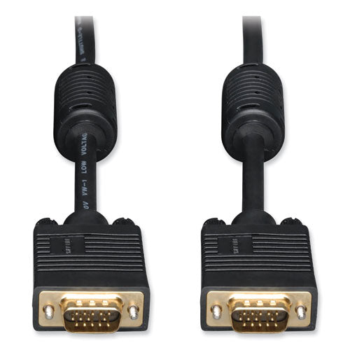 Image of Tripp Lite by Eaton VGA Coaxial High-Resolution Monitor Cable with RGB Coaxial, 50 ft, Black