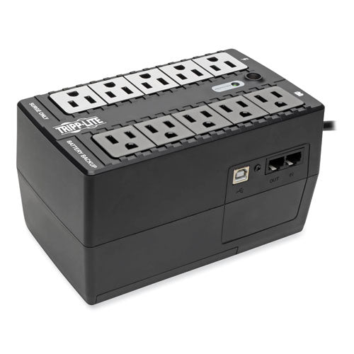 Image of Tripp Lite by Eaton Internet Office Ultra-Compact Desktop Standby UPS, 10 Outlets, 550 VA, 420 J